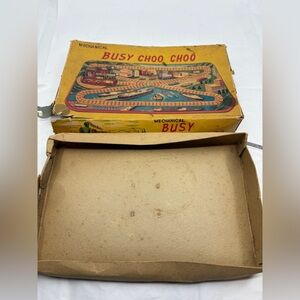Vintage 1950s Busy Choo Choo Train Set Japan  * EMPTY BOX ONLY *